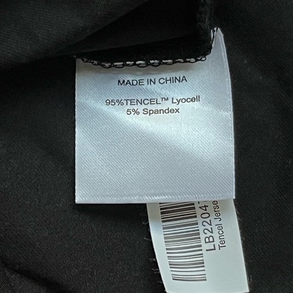 Black Quince Jersey Fit & Flare Dress Sz Large - Picture 5 of 9